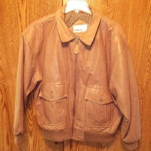 Woman’s Leather Bomber Jacket